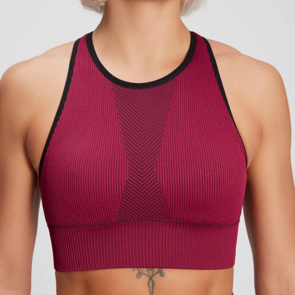 High Neck Longline Sports Bra